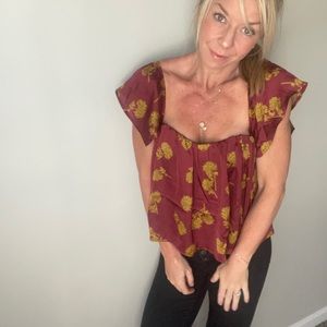Satin Boho Top-S